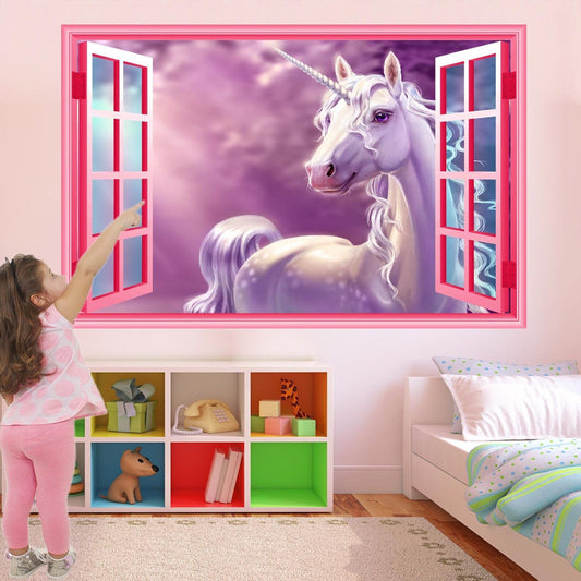 Unicorn Wall Decal Sticker Mural Poster Print Art Kids Girls Bedroom Decor