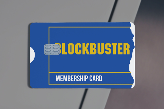 Blockbuster Video Credit Card Skin Sticker