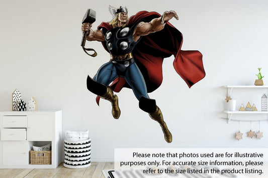 Thor Marvel Avengers 3d View Wall Sticker Removable Children Bedroom Vinyl Art