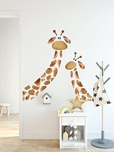 Kids Wall Decal Nursery Giraffe Wall Sticker Animals Decal Peel and Stick