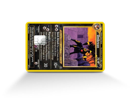 Umbreon Pokemon Card Skin | Meme | Credit Card Sticker | Credit Card Skin |