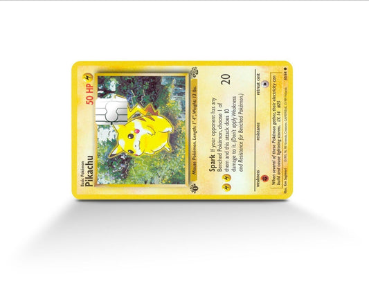 Pikachu Pokemon Card Skin | Meme | Credit Card Sticker | Credit Card Skin |
