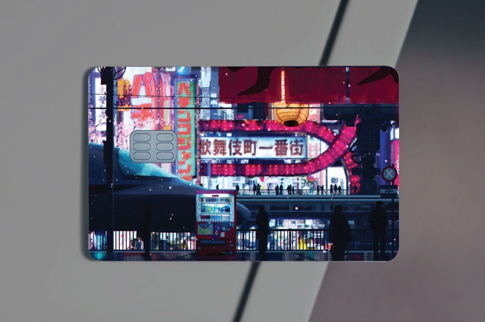 Cyberpunk Village | Anime | Credit Card Sticker | Credit Card Skin 