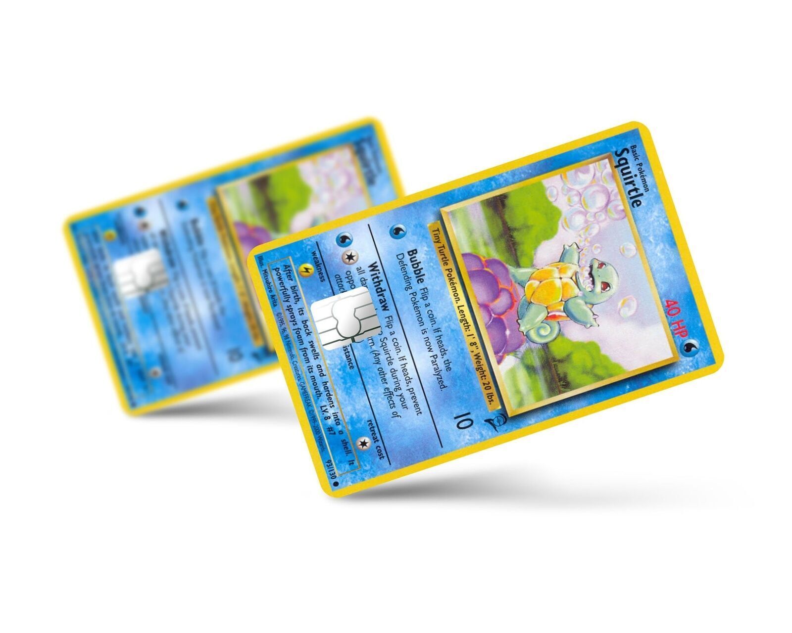 Squirtle Pokemon Card Skin, Meme, Credit Card Sticker