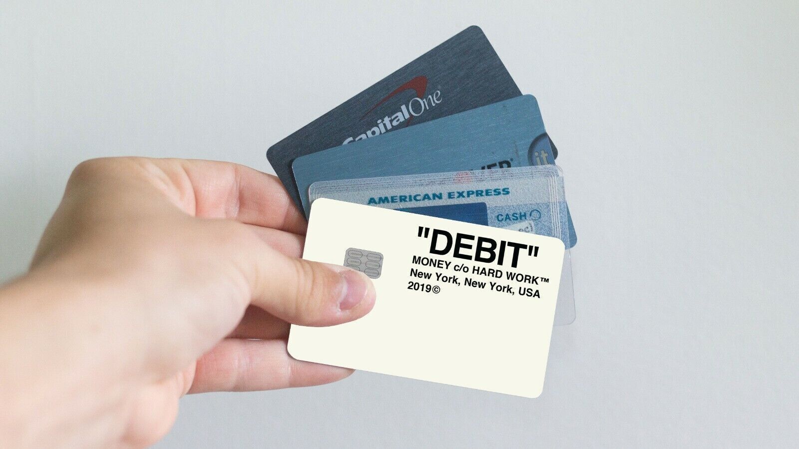 Debit Free Money, Meme, Credit Card Sticker